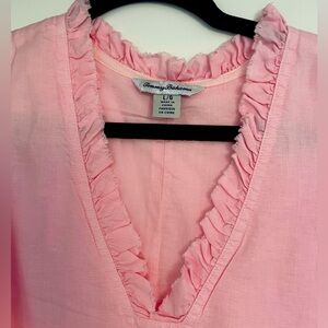 Tommy Bahama ruffle linen dress